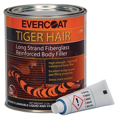 Evercoat® Tiger Hair® Fiberglass Body Filler, Quart